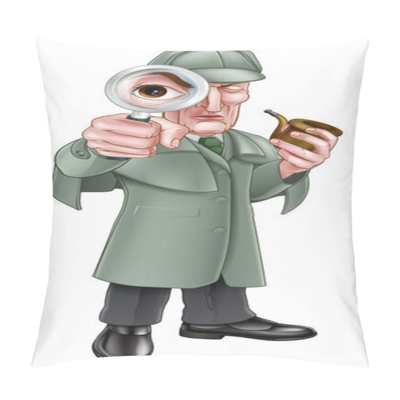 Personality  Cartoon Sherlock Holmes Detective Pillow Covers