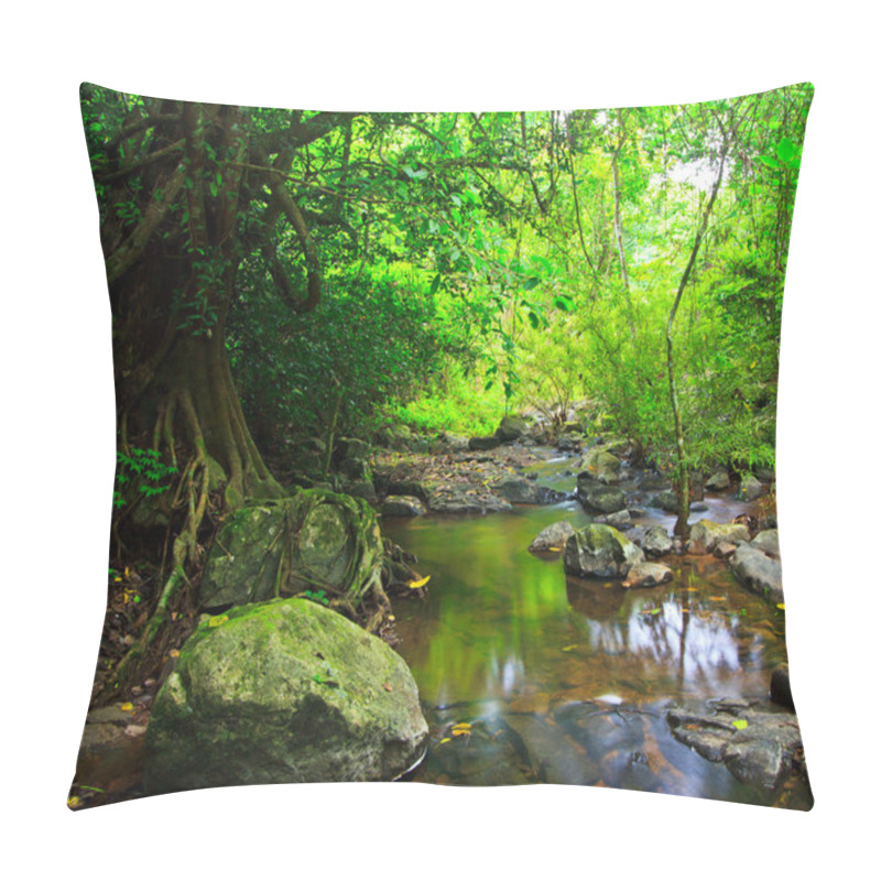 Personality  Forest Waterfall Pillow Covers