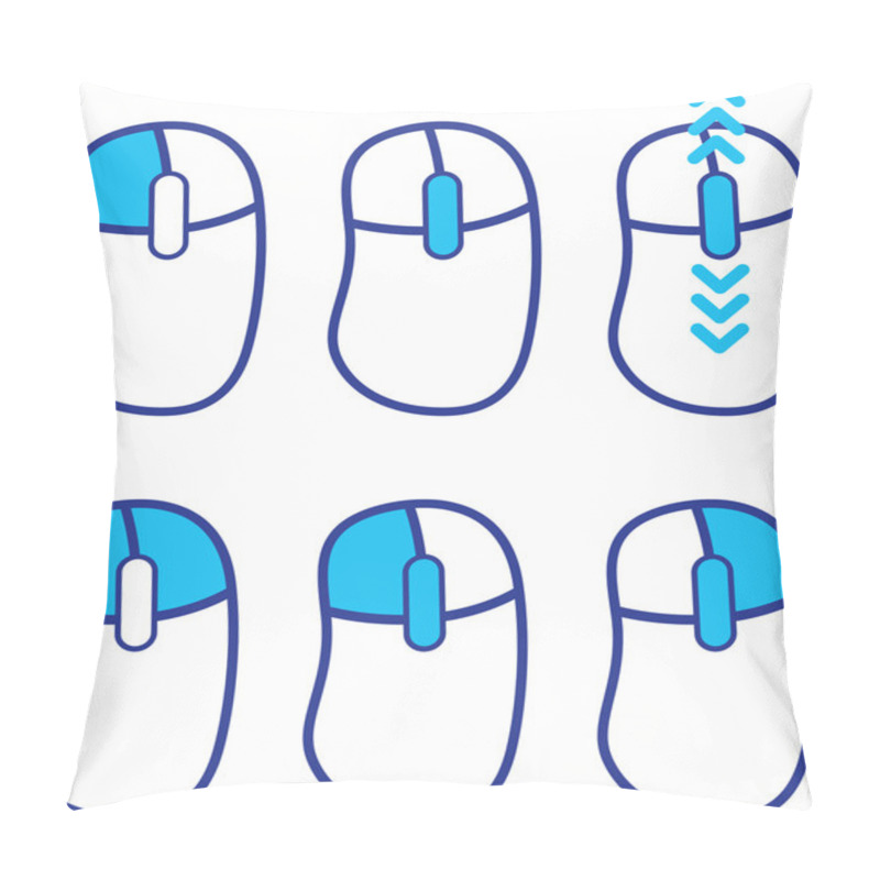 Personality  Mouse Functions Indicated Pillow Covers