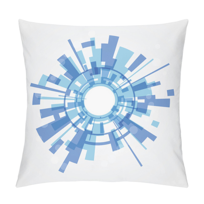 Personality  Abstract Background From Blue Squares Pillow Covers