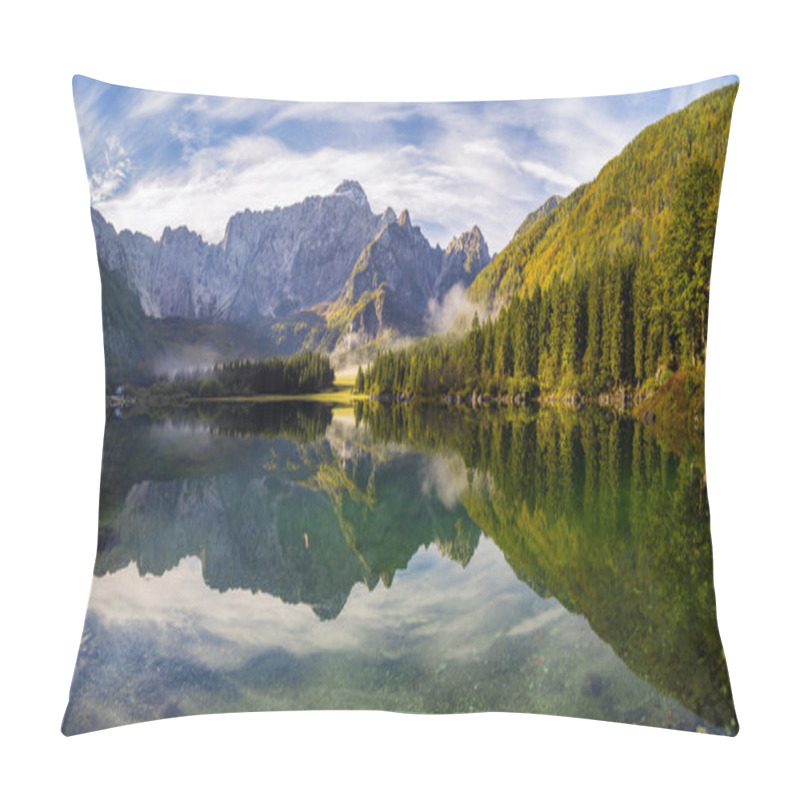 Personality  Mountain Lake In The Alps Pillow Covers