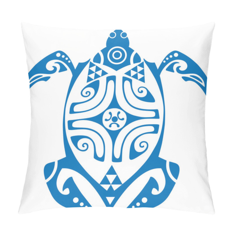 Personality  Maui Turtle Tattoo Motif Vector Pillow Covers