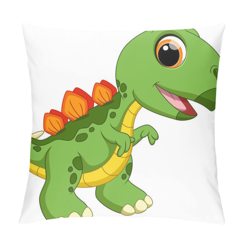 Personality  Cute Baby Stegosaurus Cartoon Pillow Covers