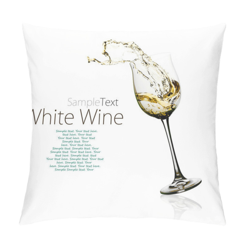 Personality  Glass Of White Wine Pillow Covers