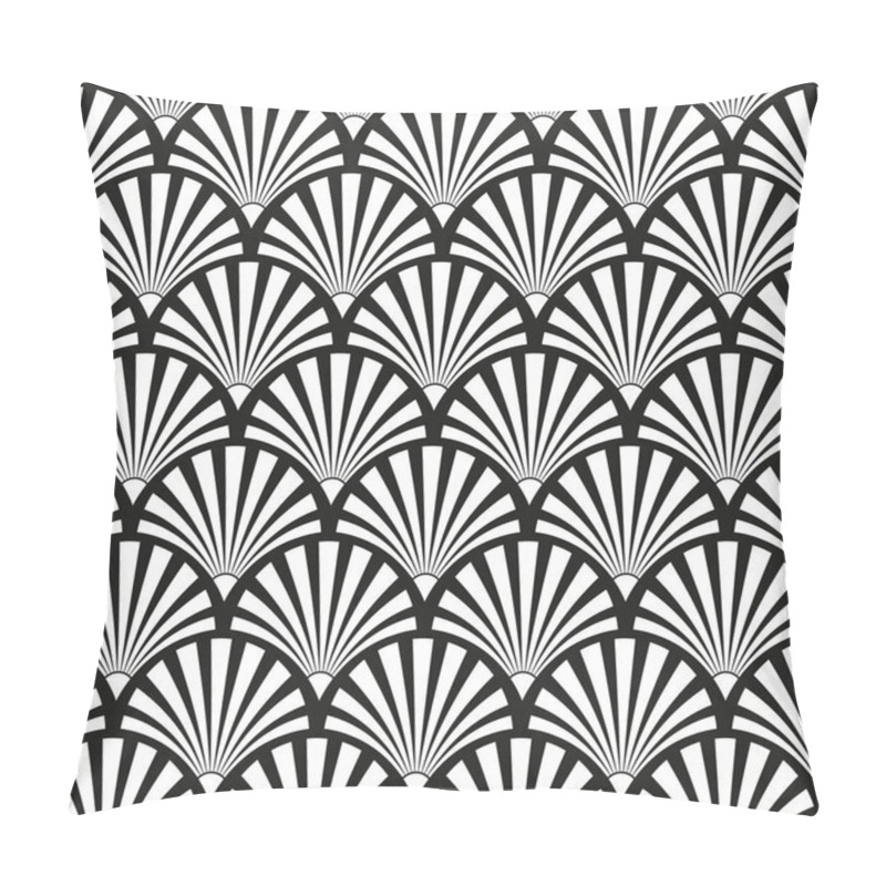 Personality  Seamless Art Deco Sunburst Pattern Pillow Covers