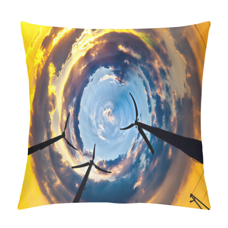 Personality  Wind Power Generators Pillow Covers