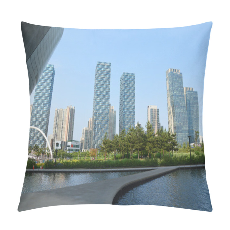 Personality  INCHEON, SOUTH KOREA - June 12, 2016 : Songdo Central Park  Is A Pillow Covers