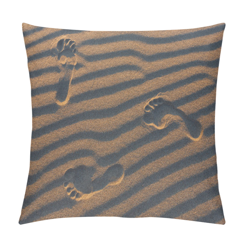 Personality  Footprints. Pillow Covers