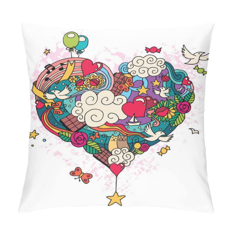 Personality  Love Doodle Pillow Covers