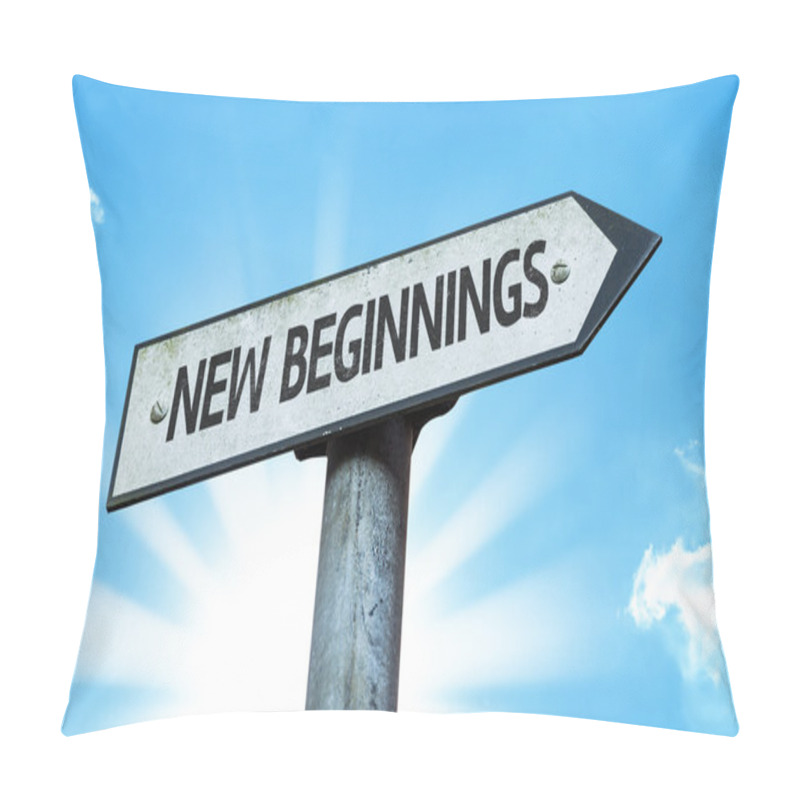 Personality  New Beginnings Sign Pillow Covers