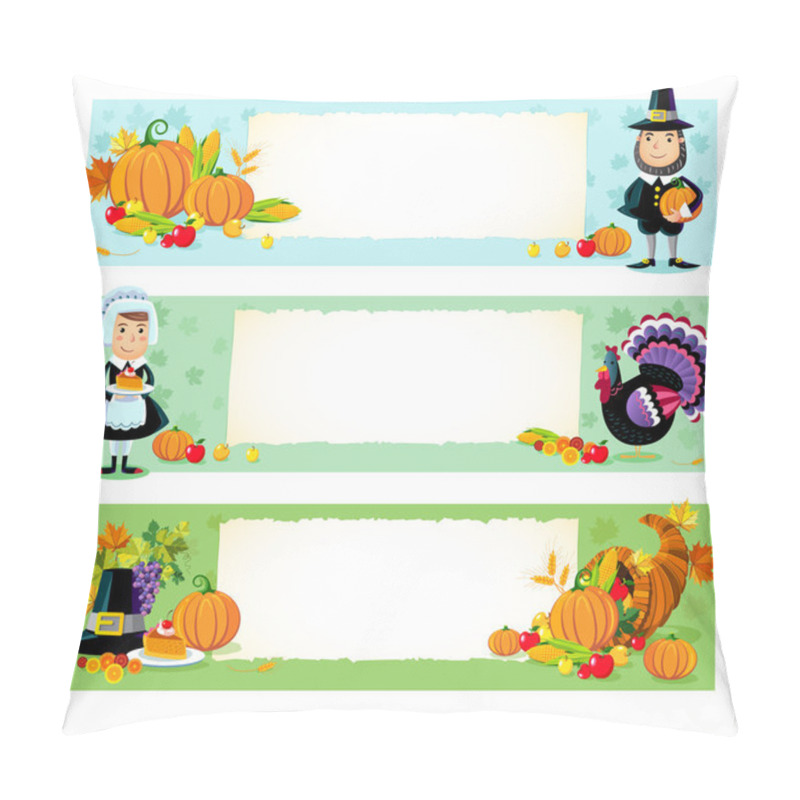 Personality  Happy Thanksgiving, Vector Background. Pillow Covers