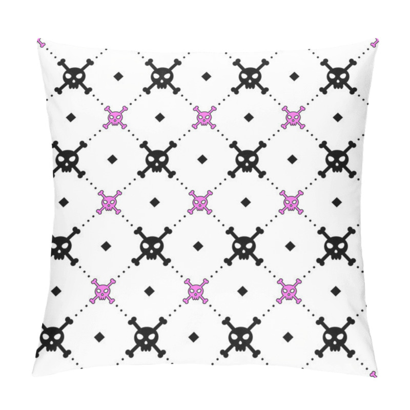 Personality  Girly Skull And Bones Pattern Pillow Covers