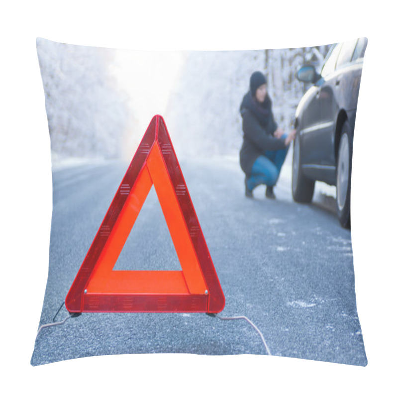 Personality  Winter Driving - Car Breakdown Pillow Covers