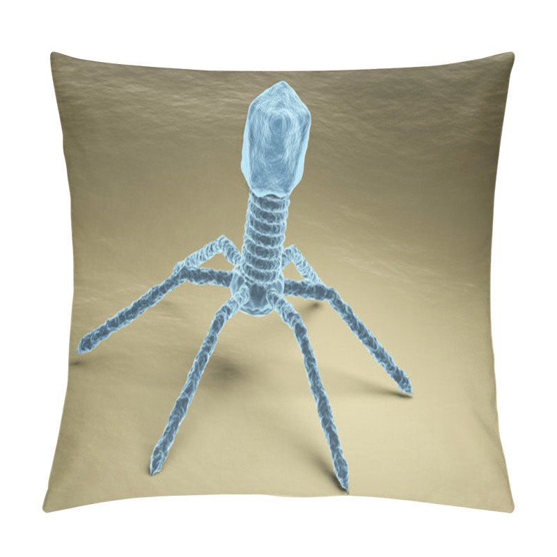 Personality  Bacteriophage Virus Electron Microscopy Image Pillow Covers