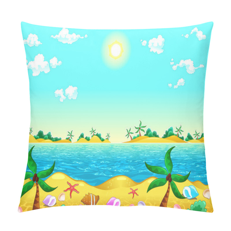 Personality  Seashore And Ocean. Pillow Covers