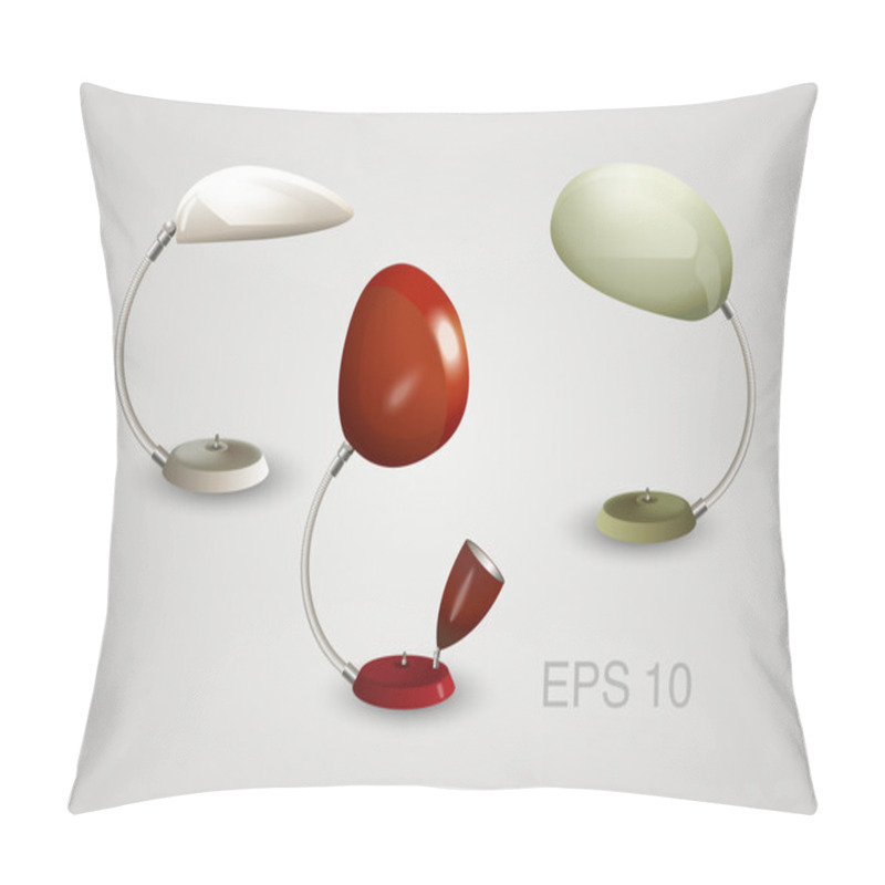 Personality  Vector Set Of Lamps Pillow Covers