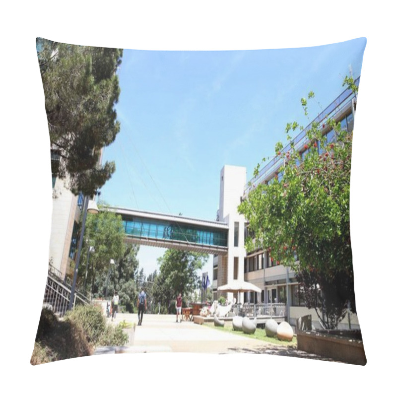 Personality  Faculty Building In The Technion - Israel Institute Of Technology Which Is Considered To Be One Of The Leading Academic Institution In Israel Pillow Covers