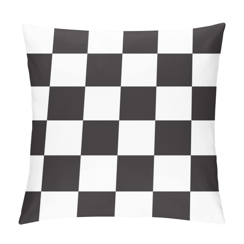 Personality  Seamless, Repeatable Checkered, Chequered Squares Pattern And Background. Chessboard, Chess, Checkerboard Texture, Pattern. Simple, Basic Monochrome, Pepita, Alternating Squares Backdrop Pillow Covers