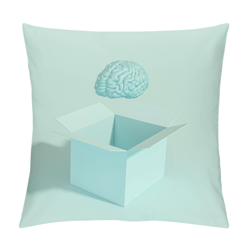 Personality  Human Brain Coming Out Of A Box Pillow Covers