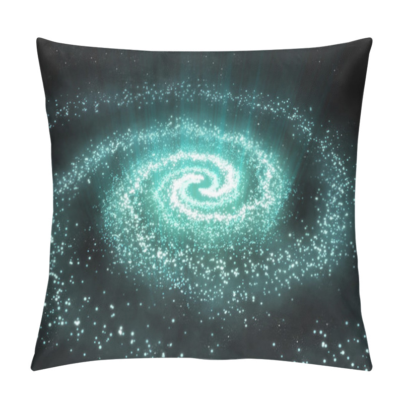 Personality  Space Scene With Swirl Stars Pillow Covers