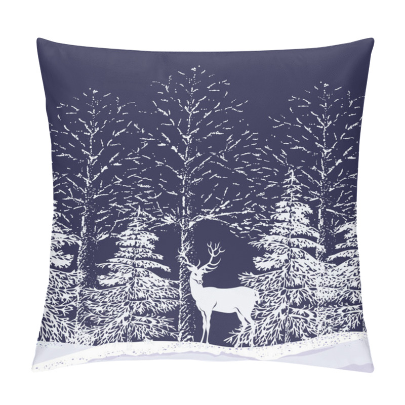 Personality  Snowy Forest Pillow Covers