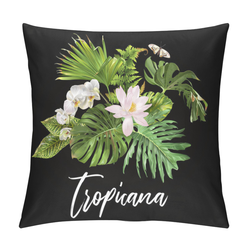 Personality  Tropicana Plants Compostion Pillow Covers