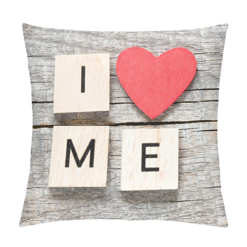 Personality  Scrabble Letters Spelling I Love Me Pillow Covers