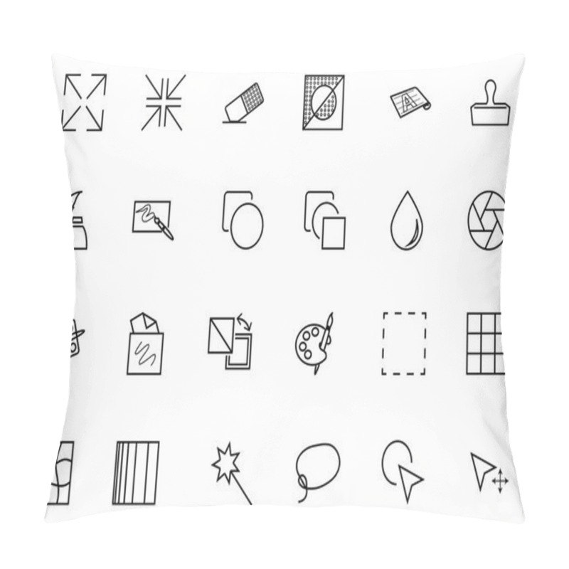 Personality  Art Design And Development Vector Icons 2 Pillow Covers