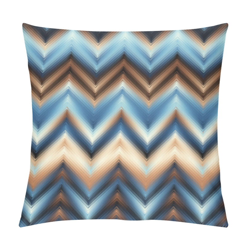 Personality  Seamless Vector Pattern. Blur Defocused Chevron Pattern In Low Poly Style. Pillow Covers