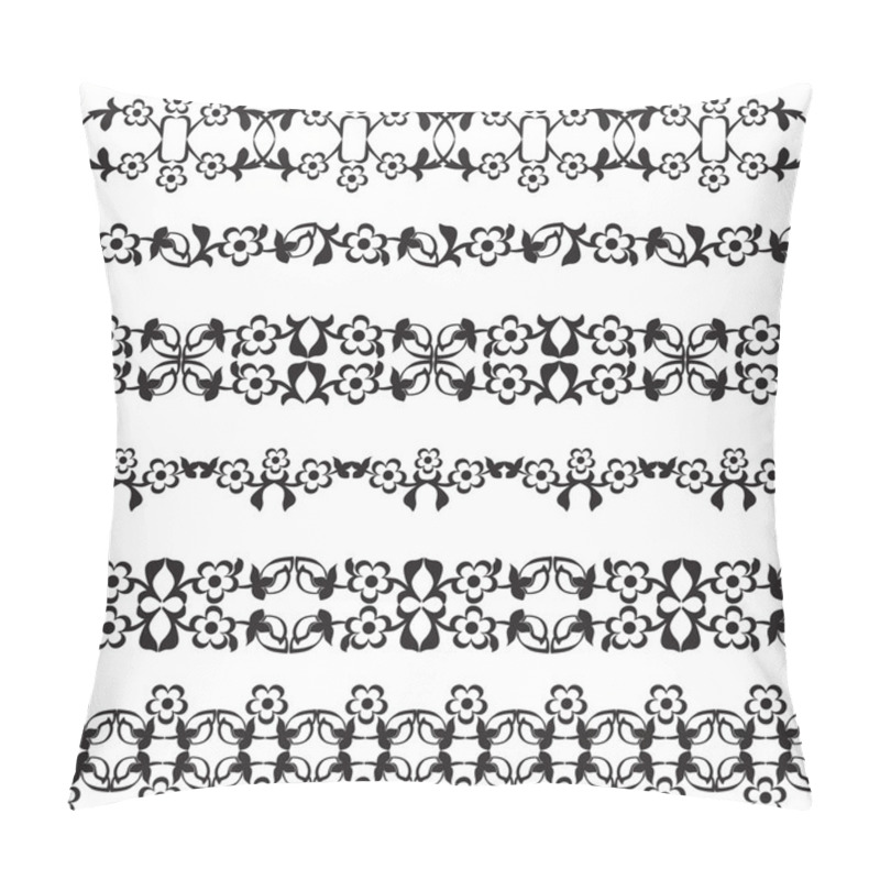 Personality  Ottoman Motifs Black Design Series Of Fifty Seven Pillow Covers