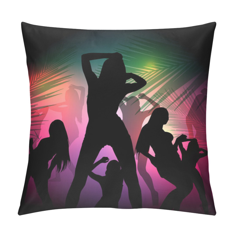 Personality  Party Silhouette Girl Pillow Covers