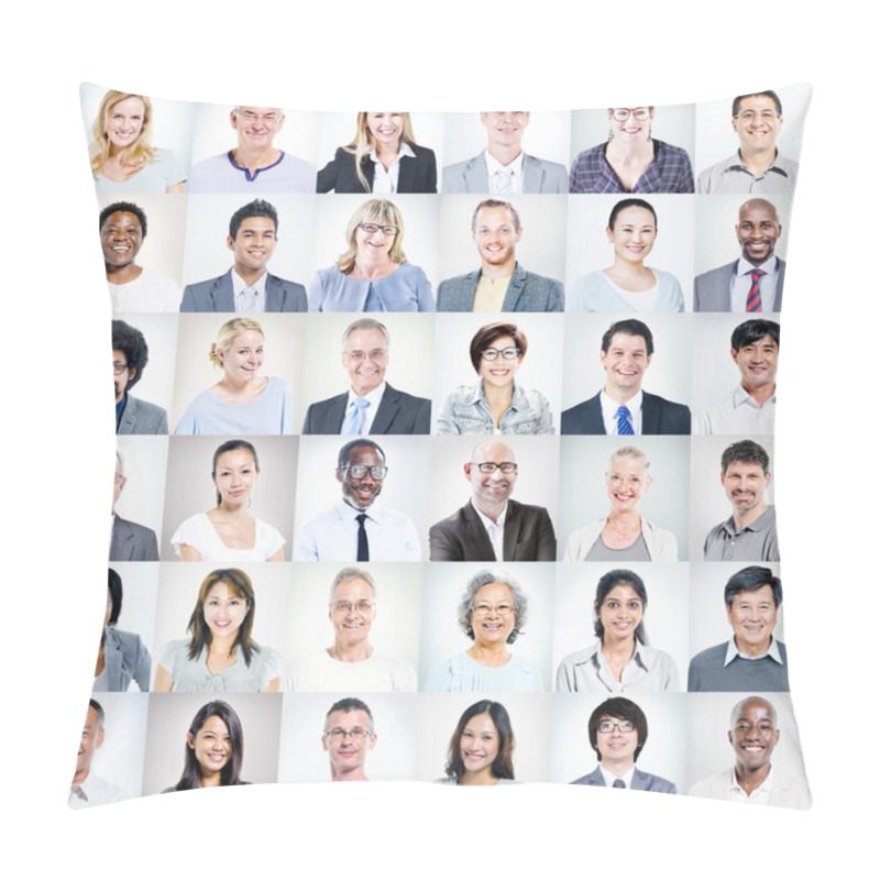 Personality  Multiethnic Diverse Business People Pillow Covers