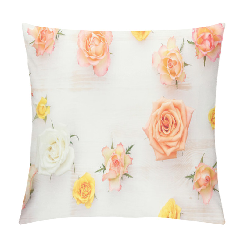 Personality  Rose Flower Background Pillow Covers