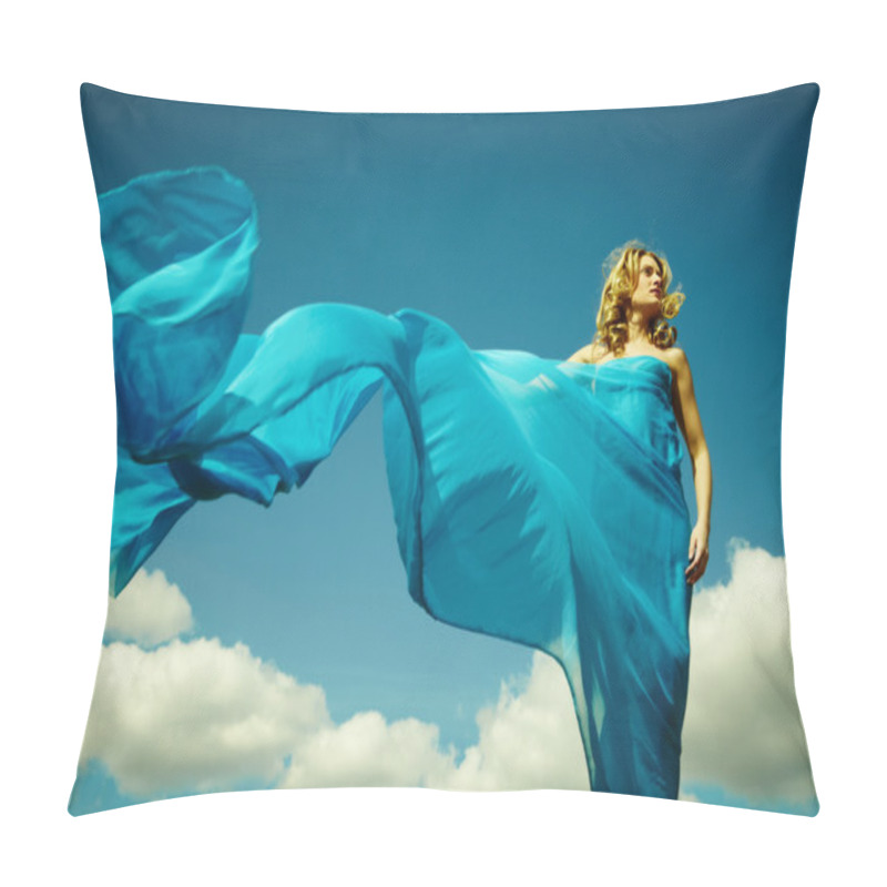 Personality  Woman In Light Cloth Pillow Covers