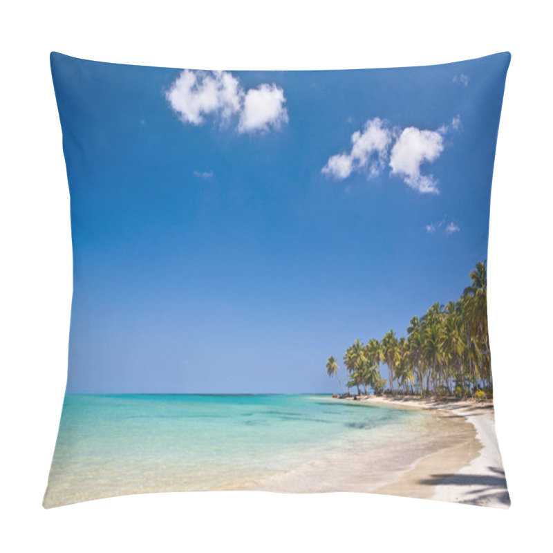 Personality  Caribbean Beach View At Daytime Pillow Covers