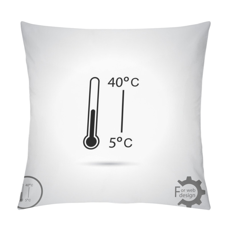 Personality  Thermometer Icon Design Pillow Covers