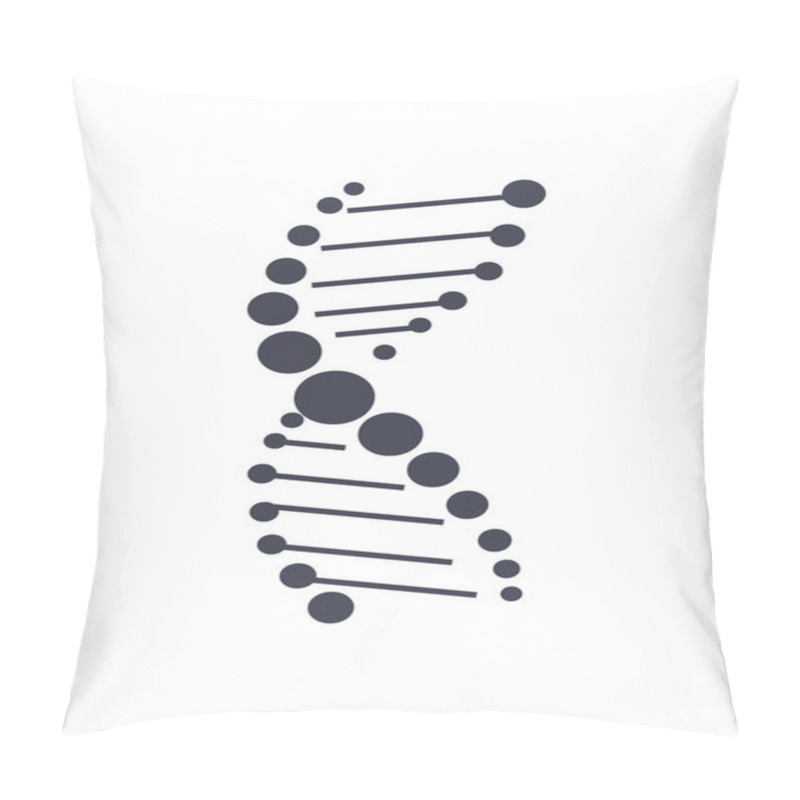 Personality  DNA Deoxyribonucleic Acid Chain Logo Design Icon Pillow Covers