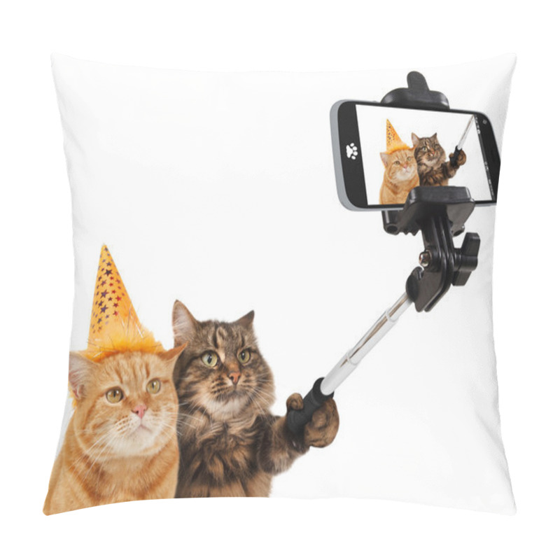 Personality  Funny Cats - Selfie Picture Pillow Covers