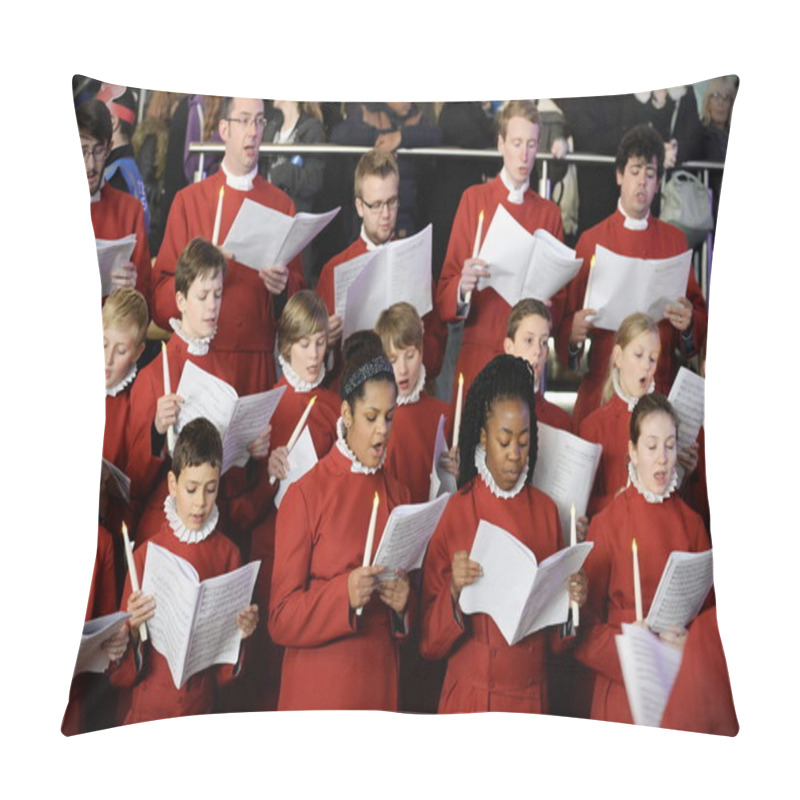 Personality  Bristol Cathedral Choir Peform In Cabot Circus Shopping Mall Pillow Covers