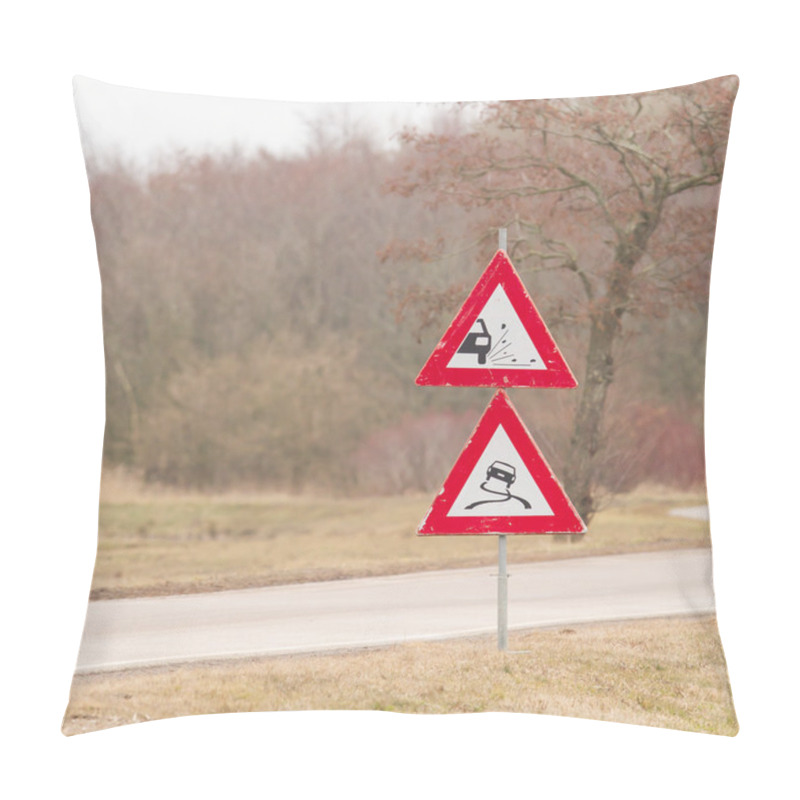 Personality  Roadworks Signs Pillow Covers