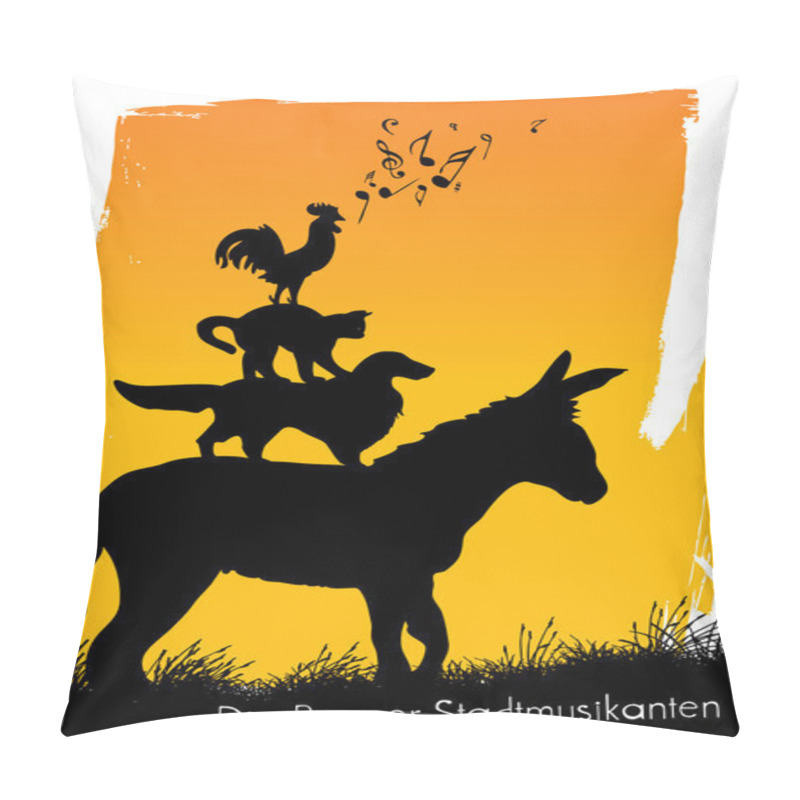 Personality  Bremen Town Musicians Pillow Covers