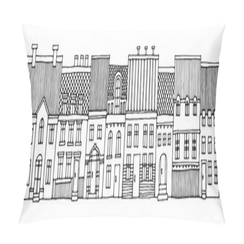 Personality  Cartoon House, Hand Drawn Pillow Covers