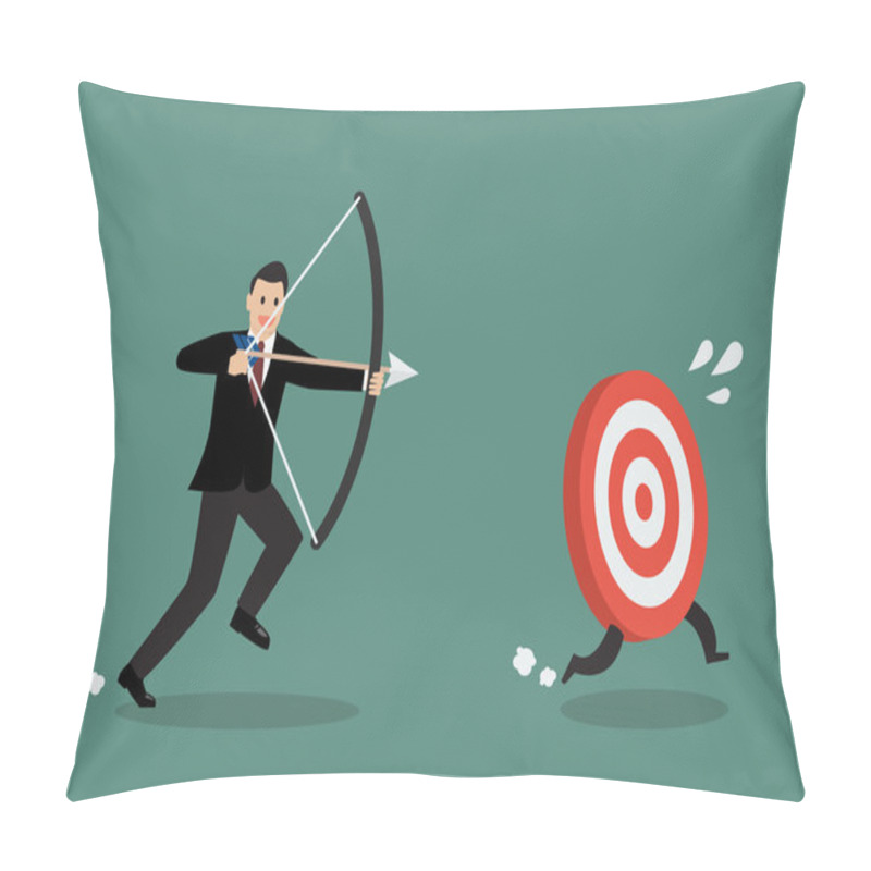 Personality  Target Run Away From Businessman Archer Pillow Covers