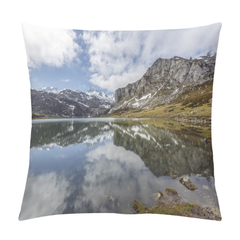 Personality  Lake Ercina Covadfonga, Spain Pillow Covers