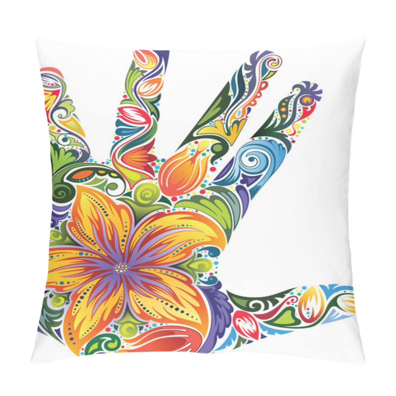 Personality  Palm-flower Pillow Covers