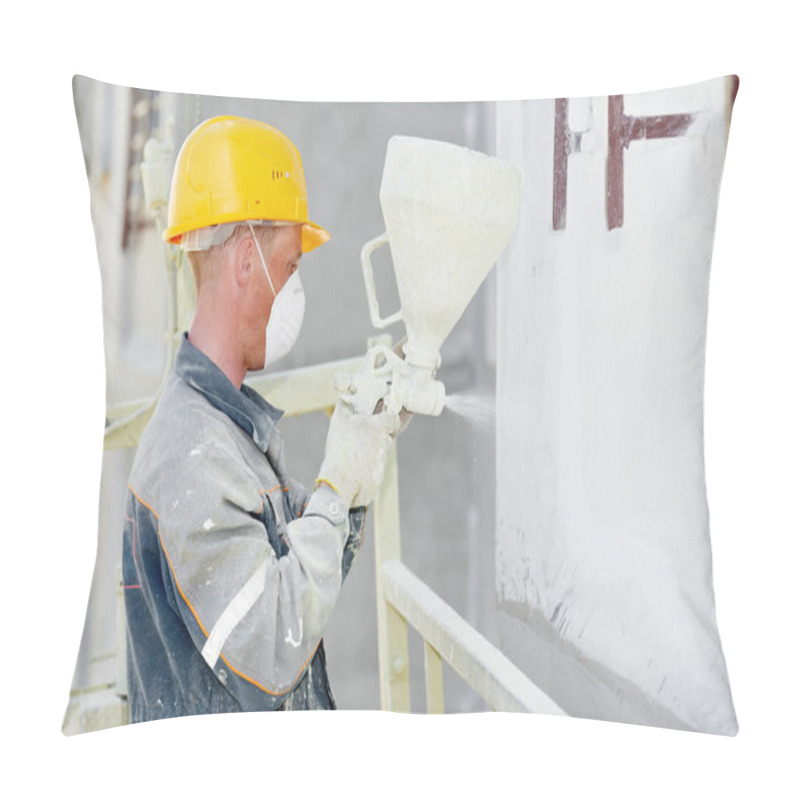 Personality  Builder Facade Plasterer Worker Pillow Covers