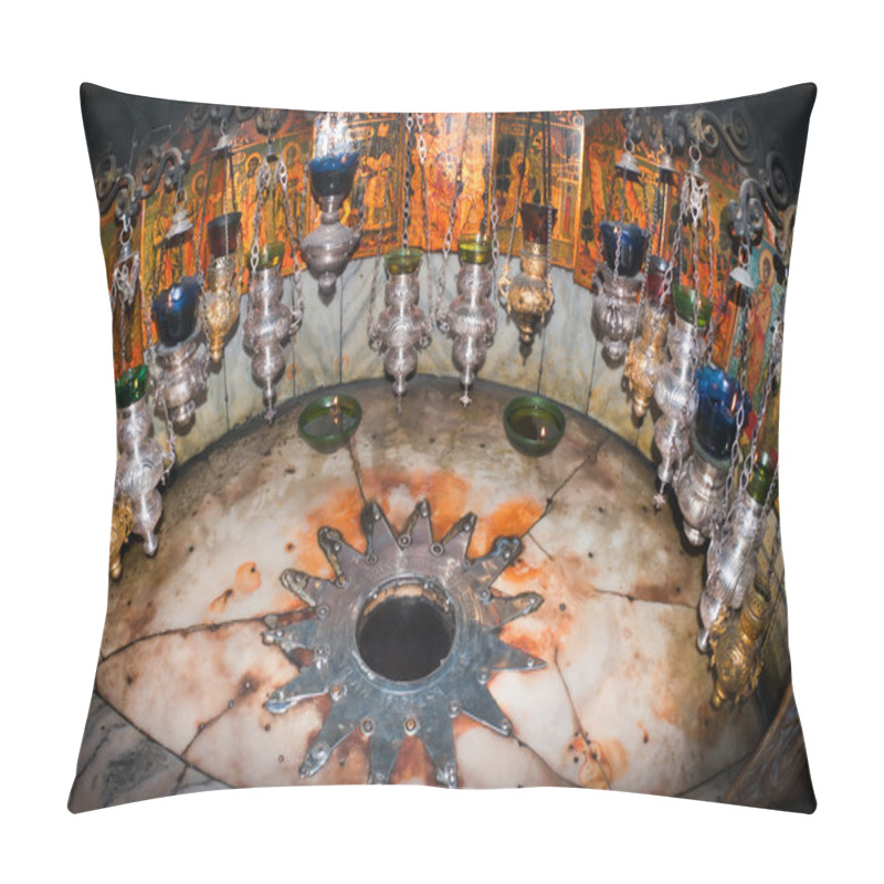 Personality  Bethlehem Church Of The Nativity Of Jesus Christ. Star With Fourteen Rays. Pillow Covers