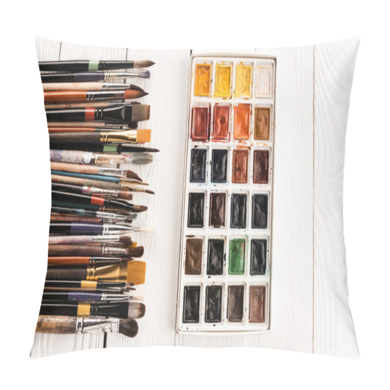 Personality  Various Paintbrushes And Paints Pillow Covers