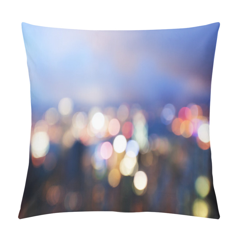 Personality  Blured Lighhts From Peak Victoria, Hong Kong Pillow Covers