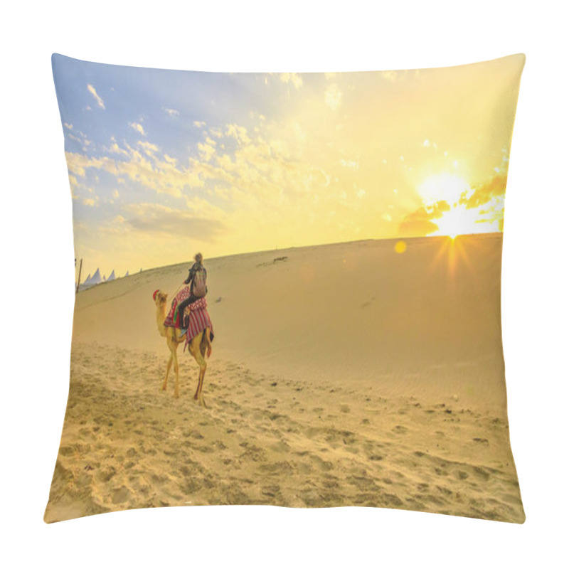 Personality  Camel Ride In Desert Safari Pillow Covers